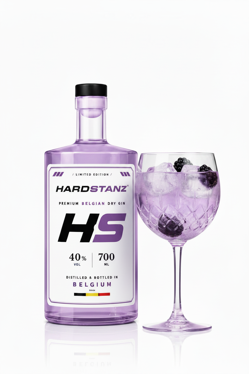 HardStanz Purple Edition – fles met glas