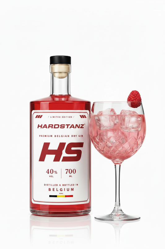 HardStanz Red Edition – fles met glas